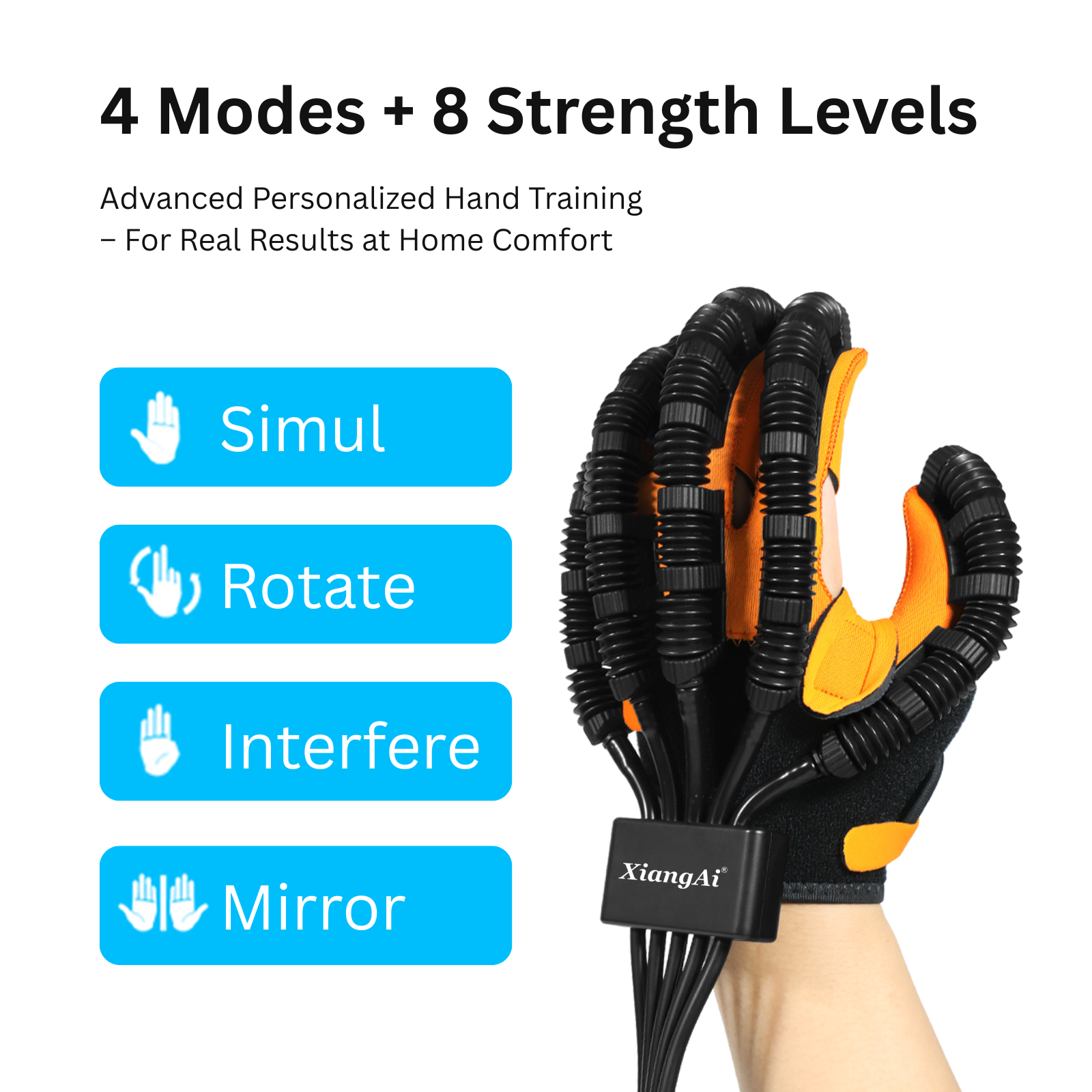 XiangAi® Smart Bionic Hand Rehabilitation Robotic Glove for Stroke & Hemiplegia Recovery - Pro Model