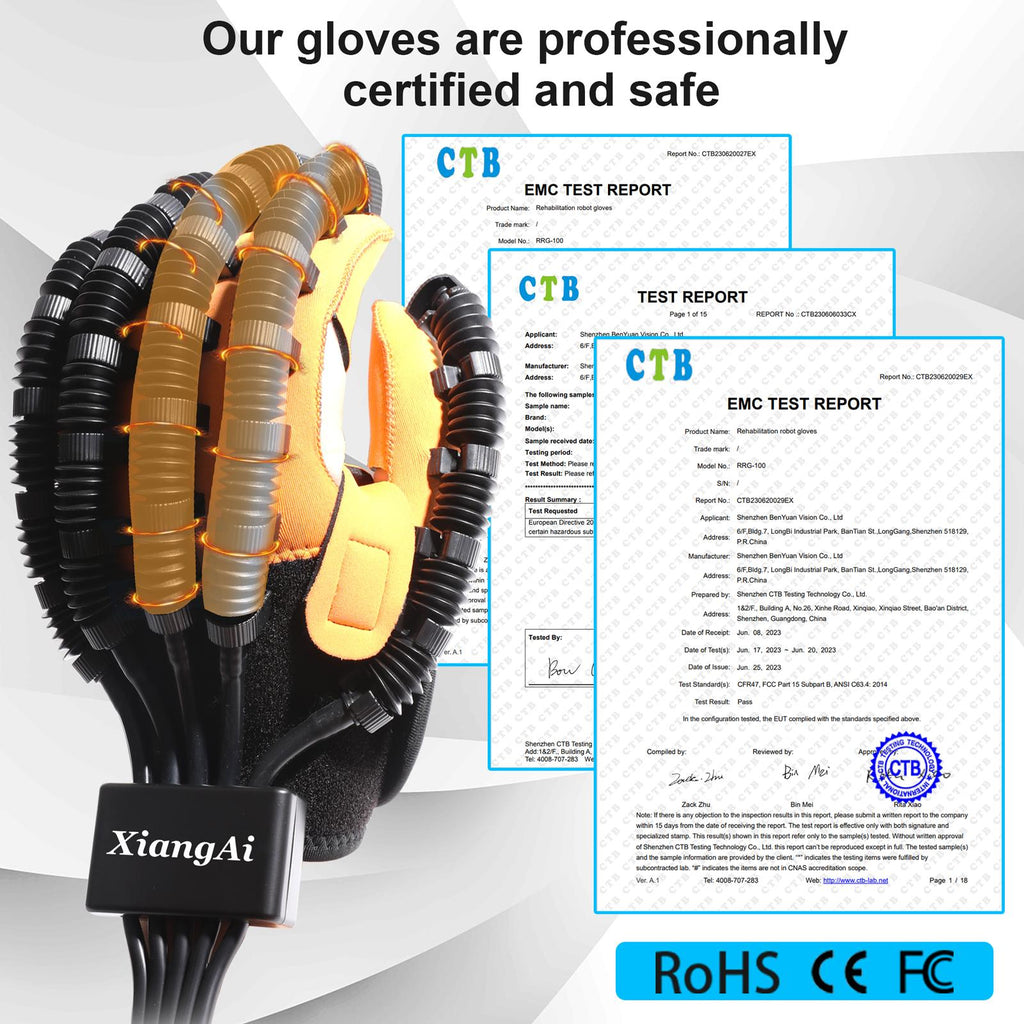 XiangAi® Smart Bionic Hand Rehabilitation Robotic Glove for Stroke & Hemiplegia Recovery - Pro Model